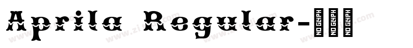 Aprila Regular字体转换